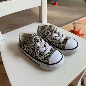 Converse Toddler Easy-On leopard print